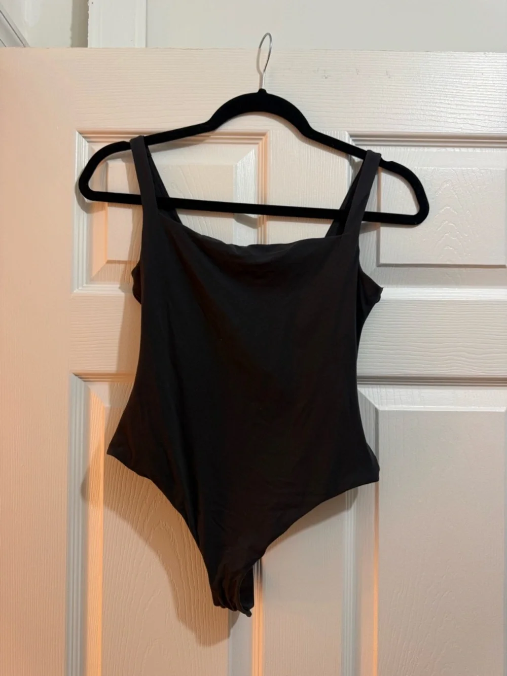 Skims Squareneck Bodysuit Onyx